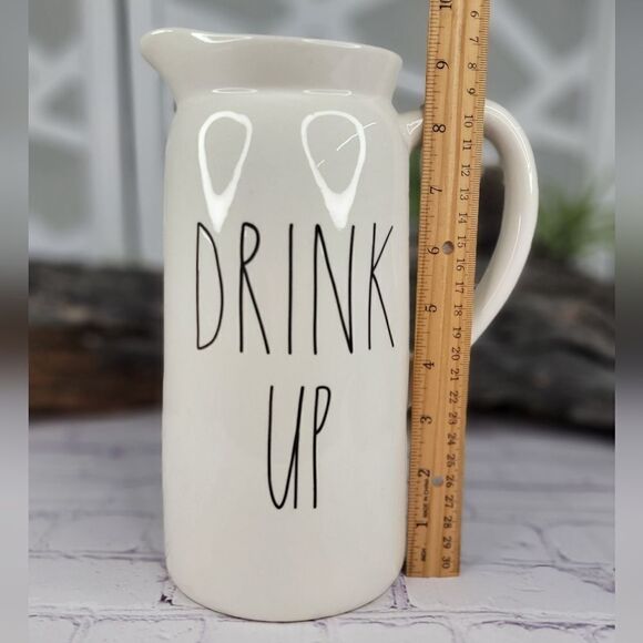 Rae Dunn DRINK UP Ceramic Pitcher - Picture 5 of 6